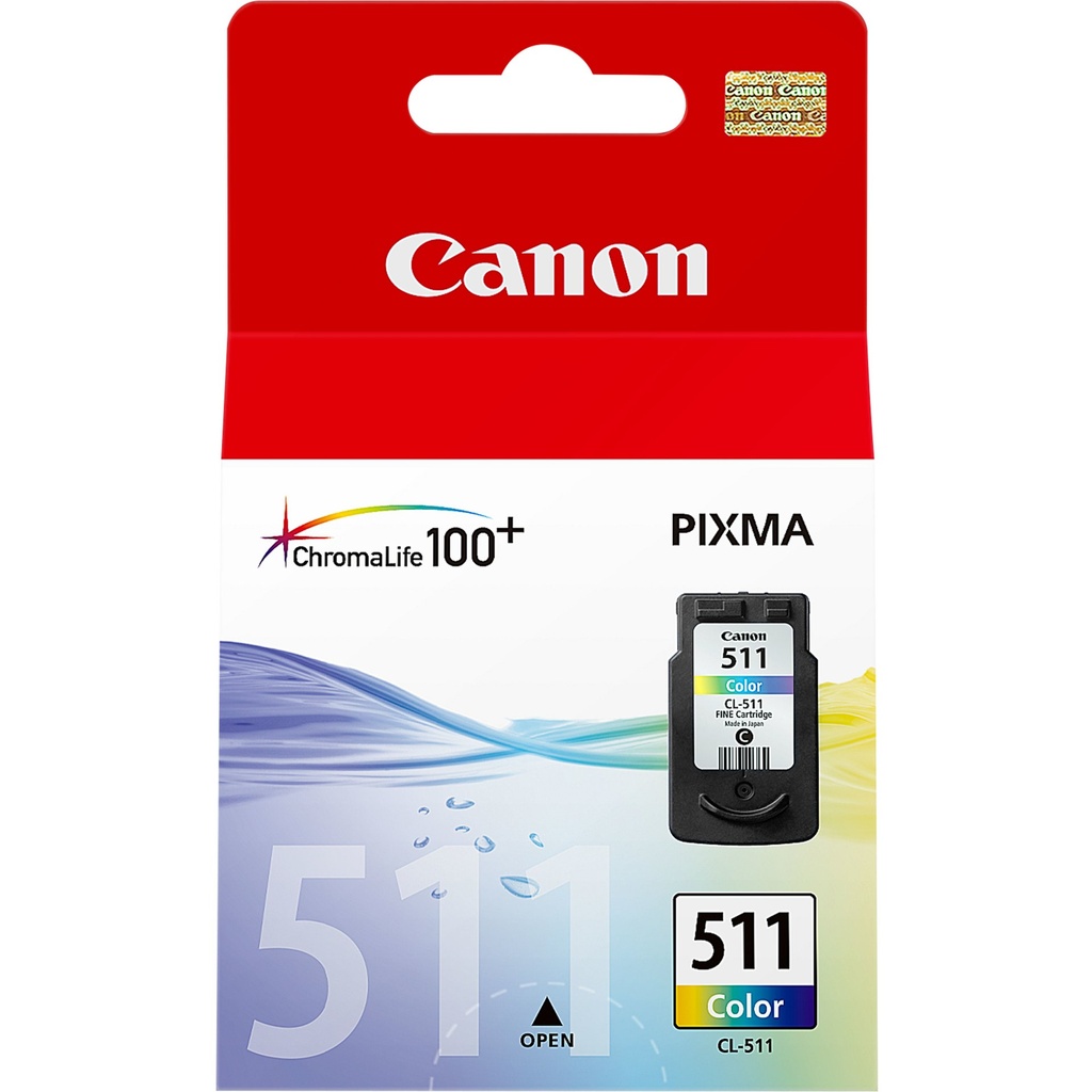 ORIGINAL Canon Cartuccia d'inchiostro differenti colori CL-511 2972B001 ~244 Seiten 9ml
