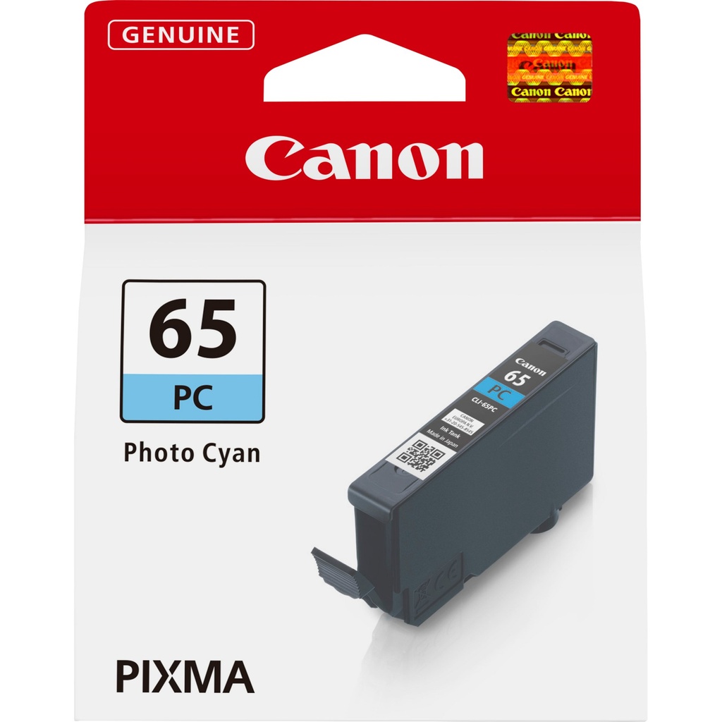 [4220C001] ORIGINAL Canon Cartuccia d'inchiostro cyanfoto CLI-65pc 4220C001 ~275 Seiten 12,6ml