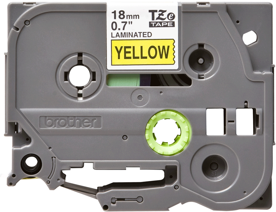 ORIGINAL Brother Nastro Nero su giallo TZe-641 TZ-641 18 mm x 8 m, laminato