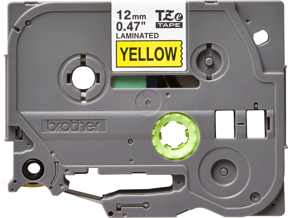[TZE631] ORIGINAL Brother Nastro Nero su giallo TZe-631 TZ-631 12 mm x 8 m, laminato