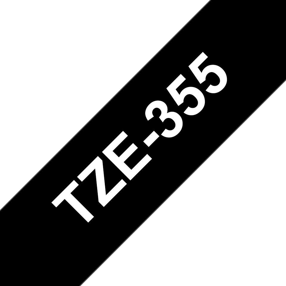 ORIGINAL Brother Nastro Bianco su nero TZe-345 TZ-345 18 mm x 8 m, laminato