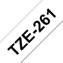 ORIGINAL Brother Nastro Nero su bianco TZe-261 TZ-261 36 mm x 8 m, laminato
