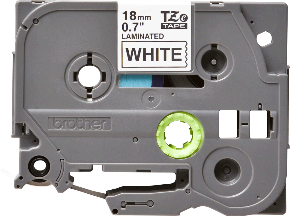 ORIGINAL Brother Nastro Nero su bianco TZe-241 TZ-241 18 mm x 8 m, laminato