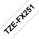 ORIGINAL Brother Nastro Nero su bianco TZe-FX251 TZ-FX251 24 mm x 8 m, laminato