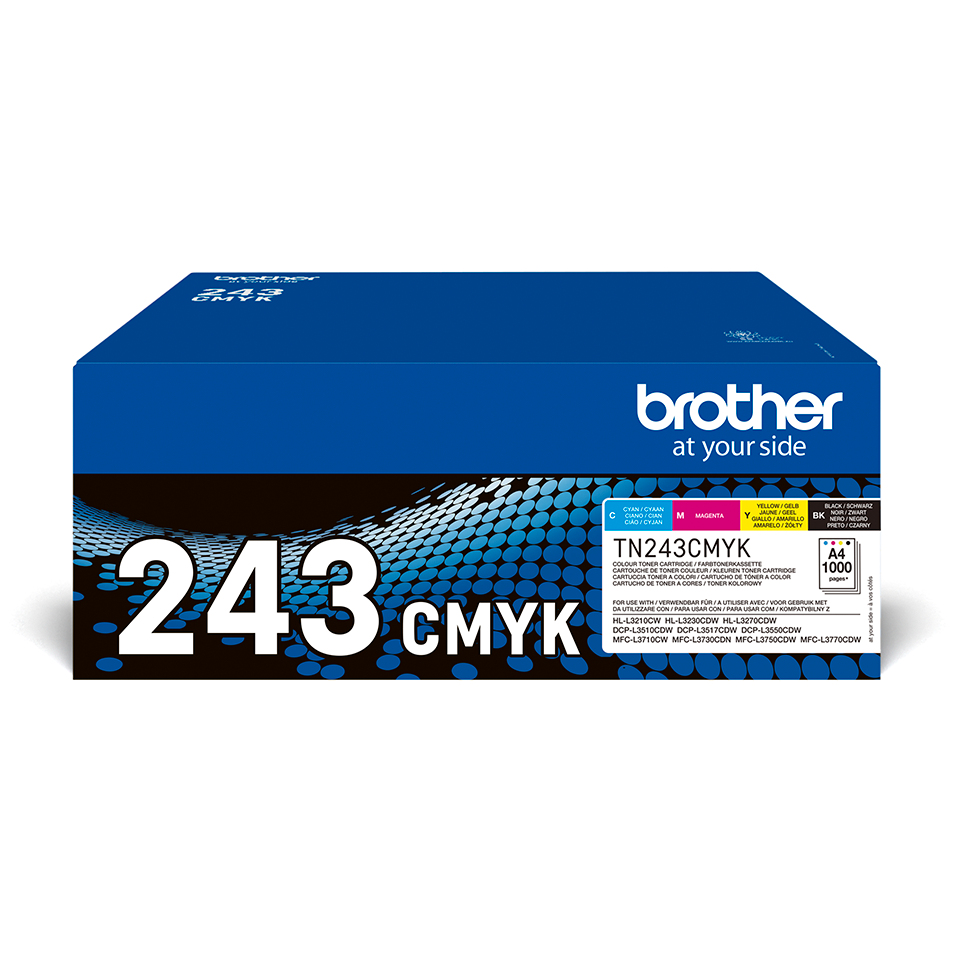 ORIGINAL Brother Multipack nero / ciano / magenta / giallo TN-243CMYK ~4000 Seiten