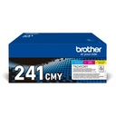 ORIGINAL Brother Multipack ciano / magenta / giallo TN-241CMY ~4200 Seiten