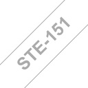 ORIGINAL Brother Nastro Bianco su trasparente STe-151 ST-151 24 mm x 3 m, non laminato, nastro con stampino