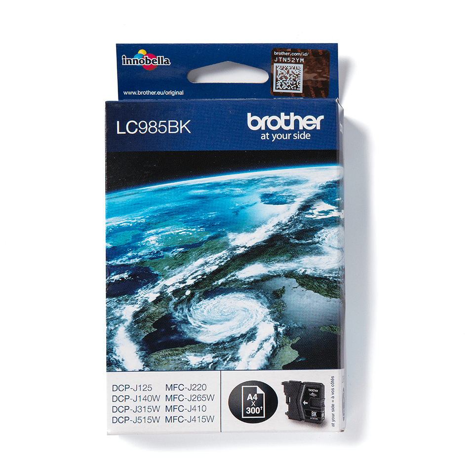 [LC985BK] ORIGINAL Brother Cartuccia d'inchiostro nero LC985BK LC-985 ~300 Seiten