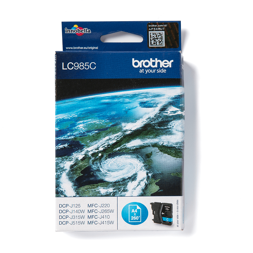 [LC985C] ORIGINAL Brother Cartuccia d'inchiostro ciano LC985C LC-985 ~260 Seiten