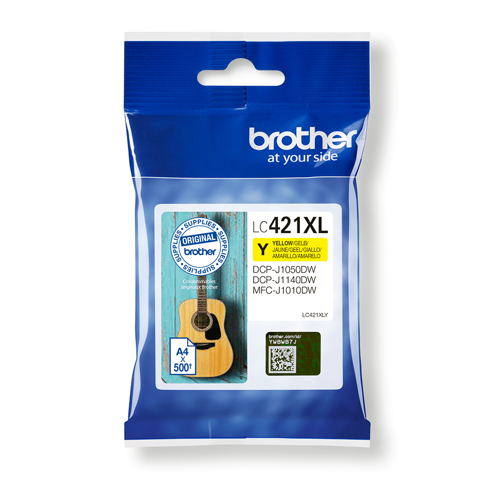 [LC421XLY] Brother LC-421XLY cartuccia d'inchiostro 1 pz Originale Resa elevata (XL) Giallo