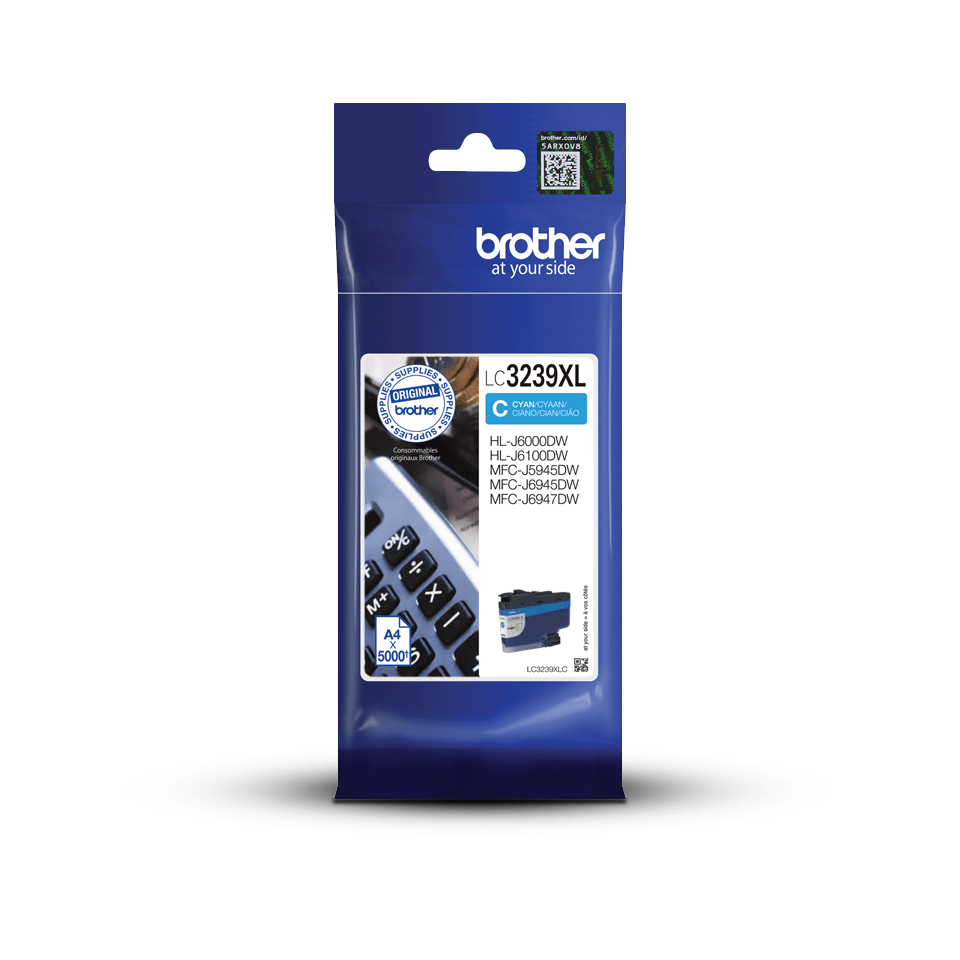[LC3239XLC] ORIGINAL Brother Cartuccia d'inchiostro ciano LC3239XLC LC-3239XLC ~5000 Seiten