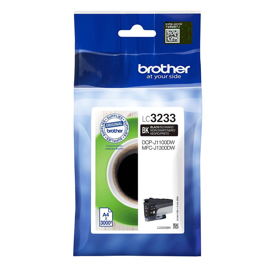 [LC3233BK] ORIGINAL Brother Cartuccia d'inchiostro nero LC3233BK LC-3233BK ~3000 Seiten