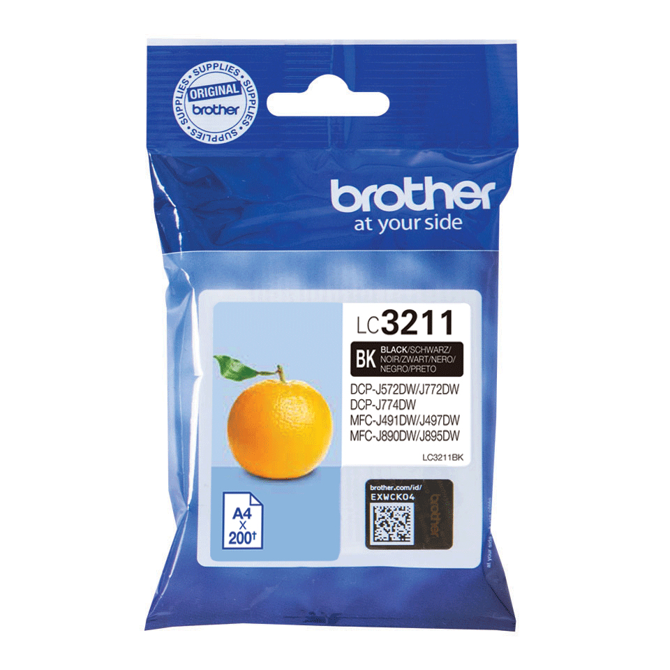 [LC3211BK] ORIGINAL Brother Cartuccia d'inchiostro nero LC3211BK LC-3211 ~200 Seiten