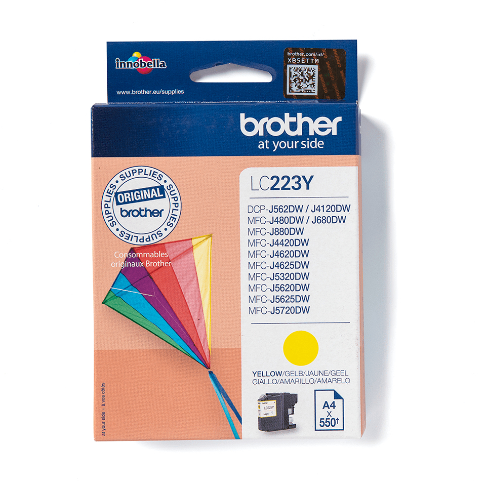 ORIGINAL Brother Cartuccia d'inchiostro giallo LC223Y LC-223 ~550 Seiten 5,9ml