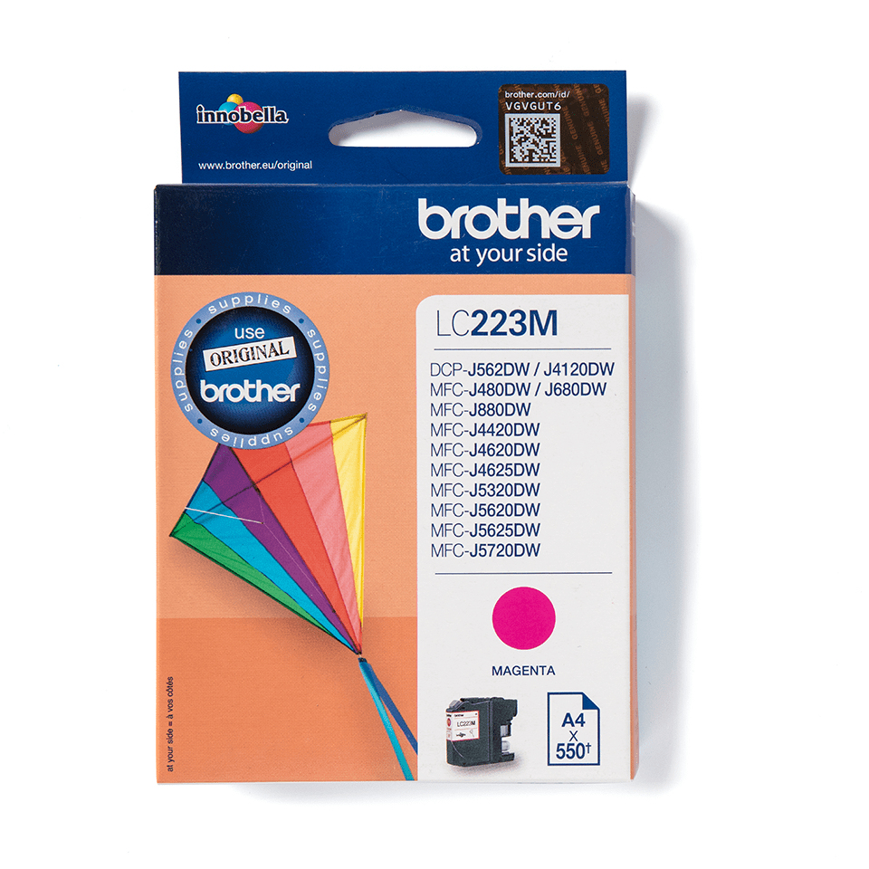 ORIGINAL Brother Cartuccia d'inchiostro magenta LC223M LC-223 ~550 Seiten 5,9ml