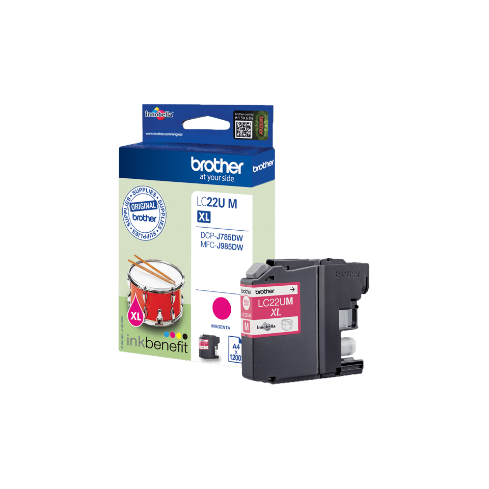 [LC22UM] Brother LC22UM cartuccia d'inchiostro 1 pz Originale Resa elevata (XL) Magenta