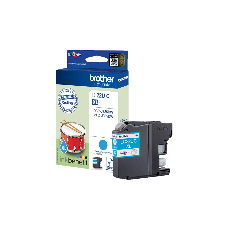 [LC22UC] Brother LC22UC cartuccia d'inchiostro 1 pz Originale Resa elevata (XL) Ciano