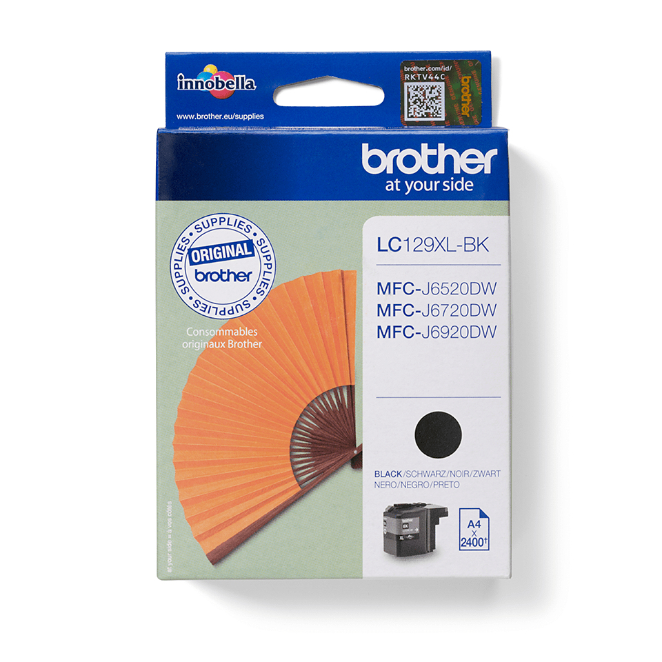 [LC129XLBK] Brother LC129XLBK cartuccia d'inchiostro 1 pz Originale Resa elevata (XL) Nero