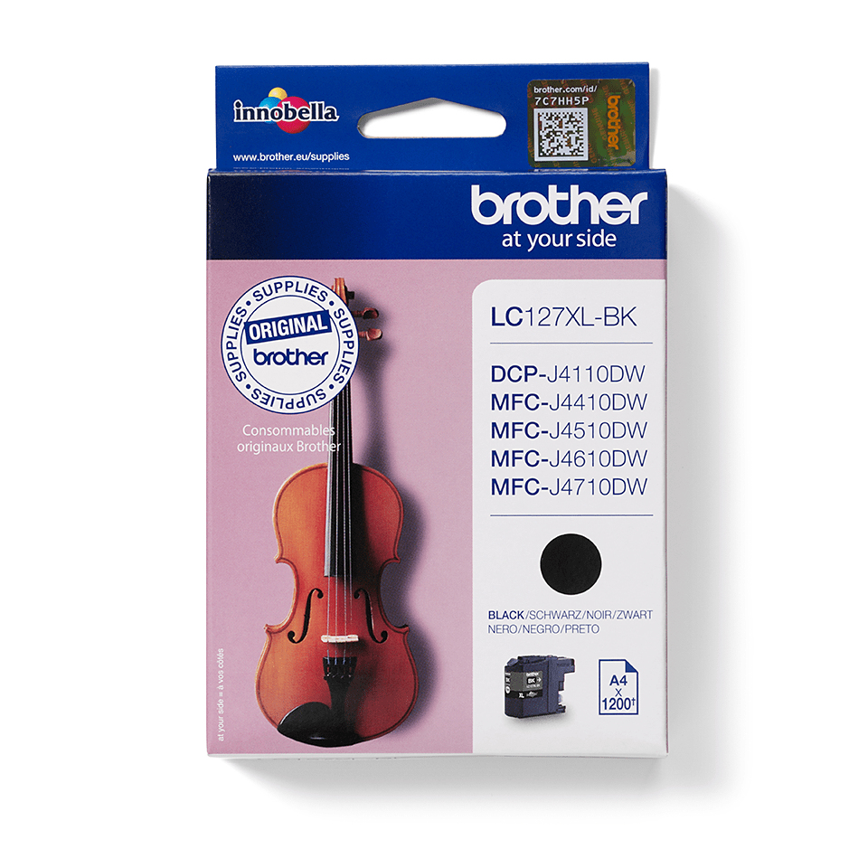 [LC127XLBK] Brother LC127XLBK cartuccia d'inchiostro 1 pz Originale Resa extra elevata (super) Nero