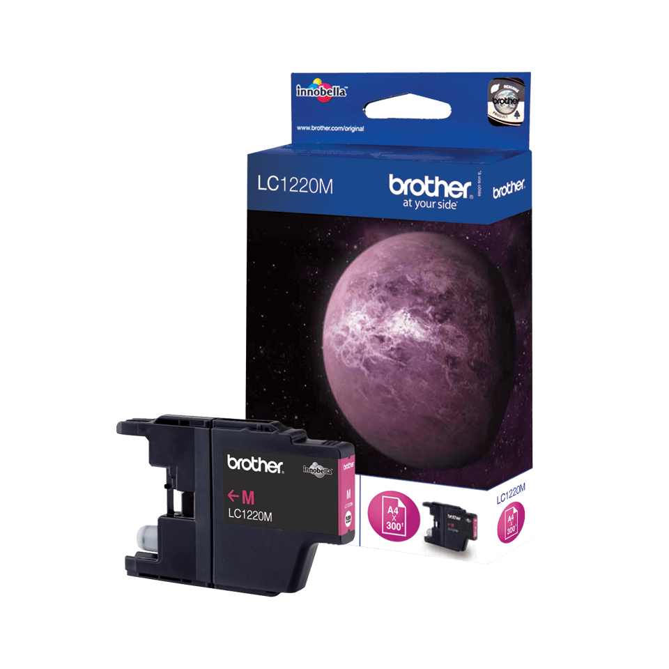 ORIGINAL Brother Cartuccia d'inchiostro magenta LC1220M LC-1220 ~300 Seiten