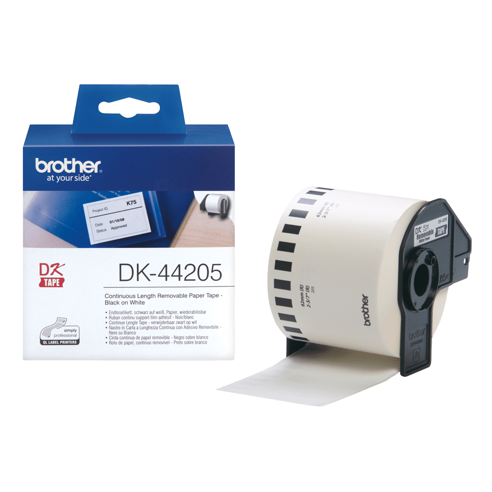[DK44205] Etichette Brother DK-44205 A Lunghezza Continua 62mm x 30,48m