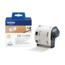 ORIGINAL Brother Etichette Nero su bianco DK-11209 etichette in carta per indirizzi, 29x62 mm bianco 800 et./ruolo