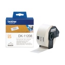 ORIGINAL Brother Etichette Nero su bianco DK-11208 etichette in carta per indirizzi, 38x90 mm bianco 400 et./ruolo