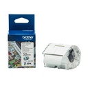ORIGINAL Brother Etichette Bianco / Trasparente CZ-1005 50 mm Rotolo di etichette colorate 50 mm x 5 m, autoadesive
