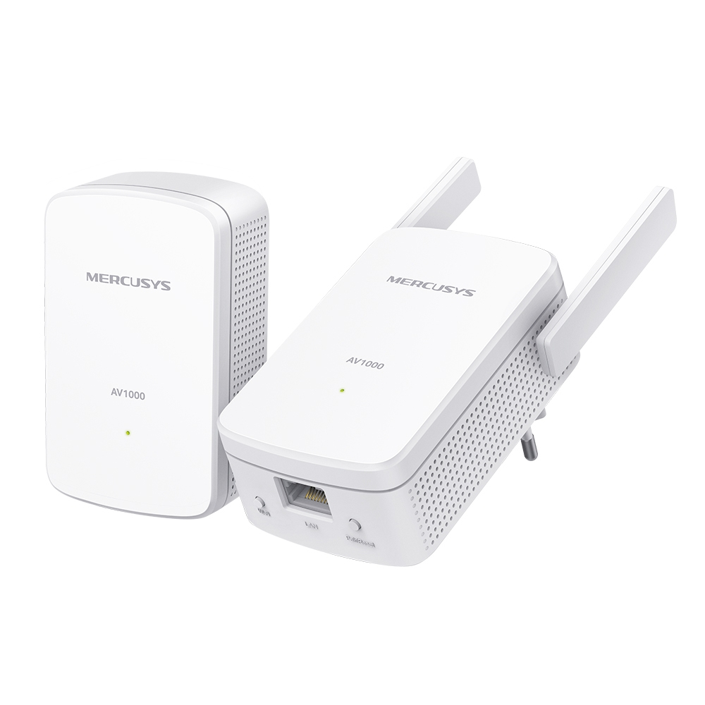 [MP510 KIT] Mercusys MP510 KIT adattatore di rete PowerLine 1000 Mbit/s Collegamento ethernet LAN Wi-Fi Bianco 2 pz