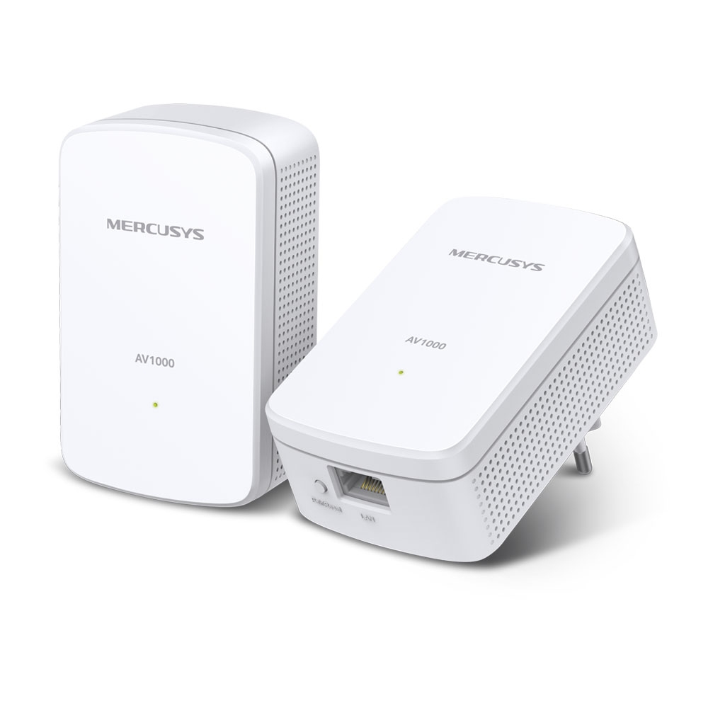 [MP500 KIT] Mercusys MP500 KIT adattatore di rete PowerLine 1000 Mbit/s Collegamento ethernet LAN Bianco 2 pz