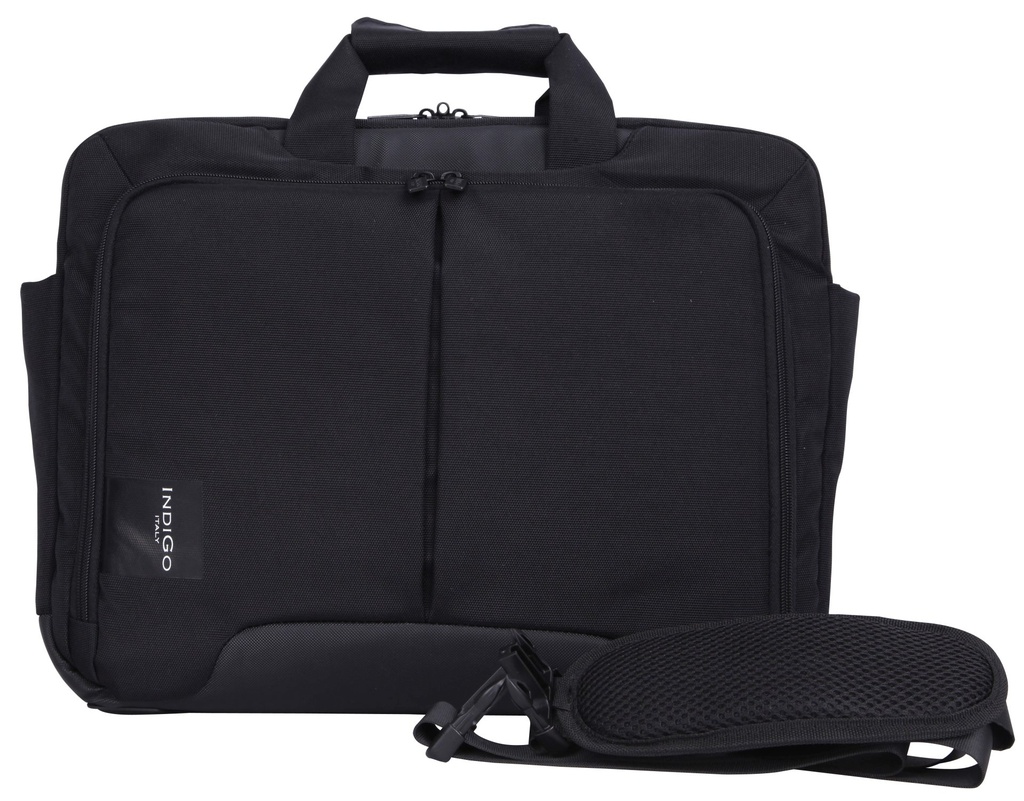[MI-NBMI56B] Indigo Milano 39,6 cm (15.6") Valigetta ventiquattrore Nero