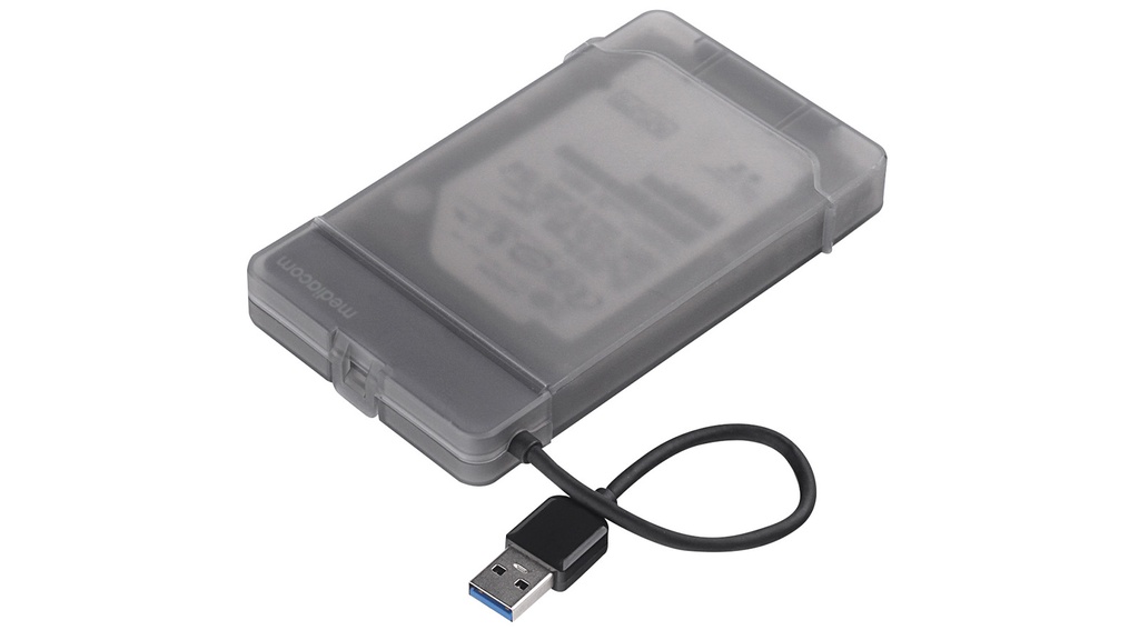 [MD-S408] Mediacom MD-S408 contenitore di unità di archiviazione Custodia per Disco Rigido (HDD) Translucent 2.5"
