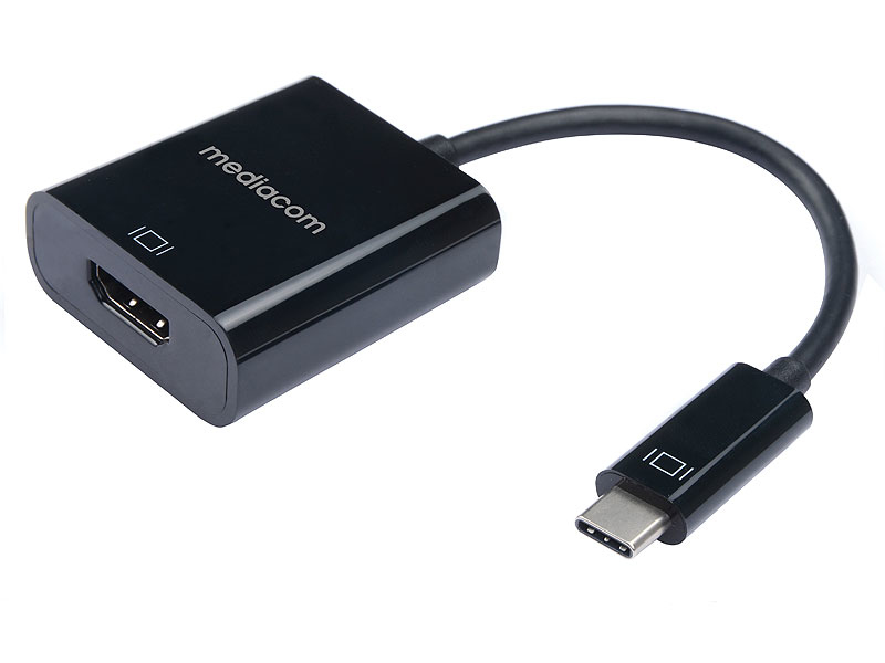 [MD-C305] Mediacom MD-C305 cavo e adattatore video USB tipo-C HDMI Nero
