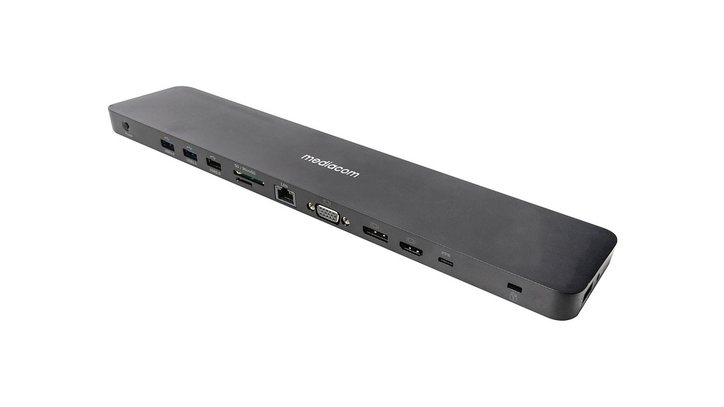 [M-DOCKTPCP] Mediacom M-DOCKTPCP replicatore di porte e docking station per laptop Cablato USB 3.2 Gen 1 (3.1 Gen 1) Type-C Nero