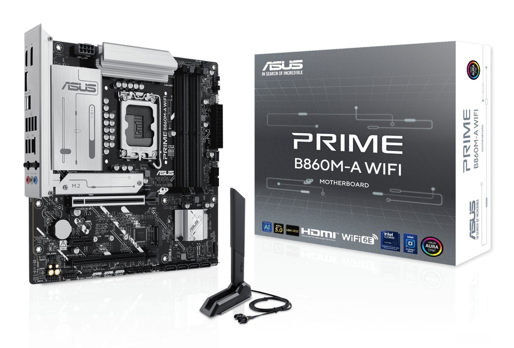 [90MB1JY0-M0EAY0] Scheda Madre ASUS Prime B860M-A WIFI LGA1851 Micro ATX DDR5 Bianco