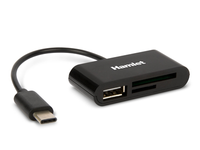 [XZR100UC] Hamlet XZR100UC lettore di schede USB 2.0 Type-C Nero