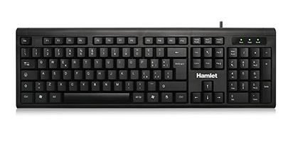 [XKKU200-IT] Hamlet KU200 tastiera Ufficio USB QWERTY Italiano Nero
