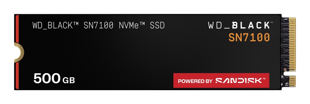 [WDS500G4X0E-00CJA0] SSD WD Black 500GB SN7100 NVME M.2 PCI Express WDS500G4X0E PCIe 4.0 x4
