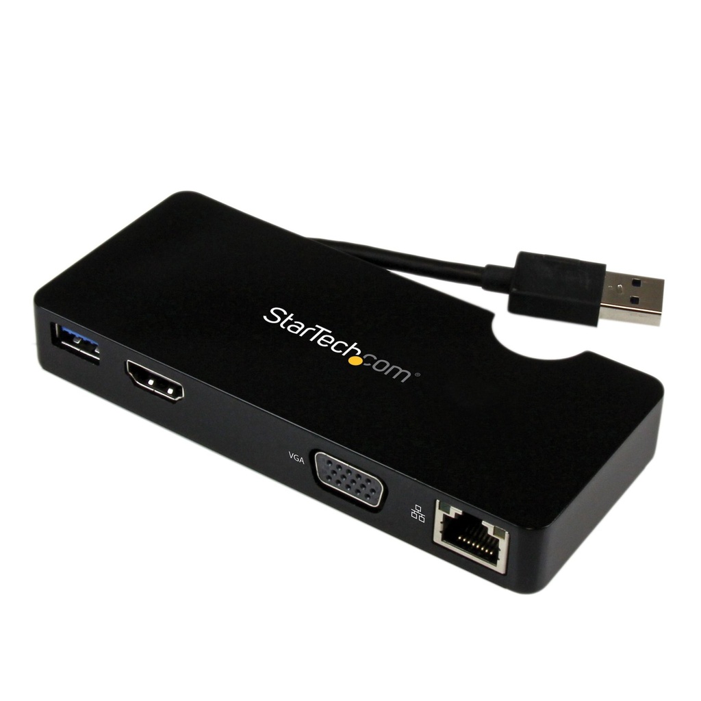 [USB3SMDOCKHV] StarTech.com Mini Docking Station Universale per Laptop USB 3.0 con uscita HDMI/VGA e Gigabit Ethernet USB3.0