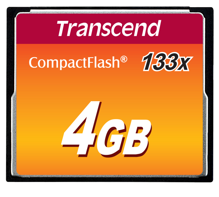 Transcend TS4GCF133 memoria flash 4 GB CompactFlash MLC