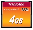 Transcend TS4GCF133 memoria flash 4 GB CompactFlash MLC