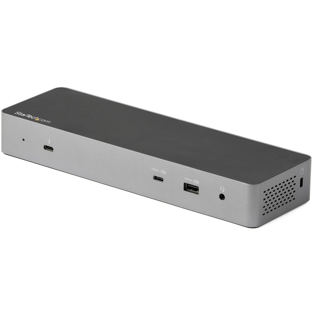 [TB3CDK2DHUE] StarTech.com Dock Thunderbolt 3 compatibile con USB-C - Doppio monitor DisplayPort 1.4 4K 60Hz o doppio display HDMI - Laptop Docking Station 8K 60Hz - Dock TB3/USB-C - 96W PD, 5xUSB - 10Gbps