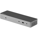 StarTech.com Dock Thunderbolt 3 compatibile con USB-C - Doppio monitor DisplayPort 1.4 4K 60Hz o doppio display HDMI - Laptop Docking Station 8K 60Hz - Dock TB3/USB-C - 96W PD, 5xUSB - 10Gbps