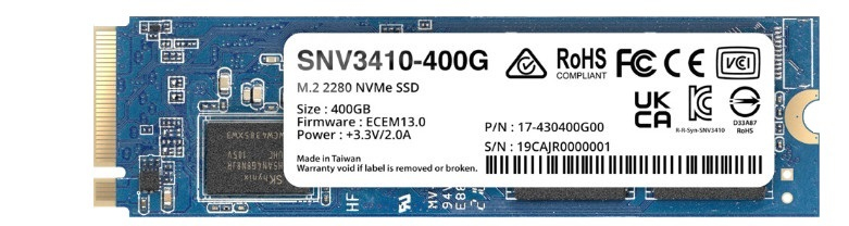SYNOLOGY SNV3410 SSD M.2 2280 NVME PCIE 3.0 400GB
