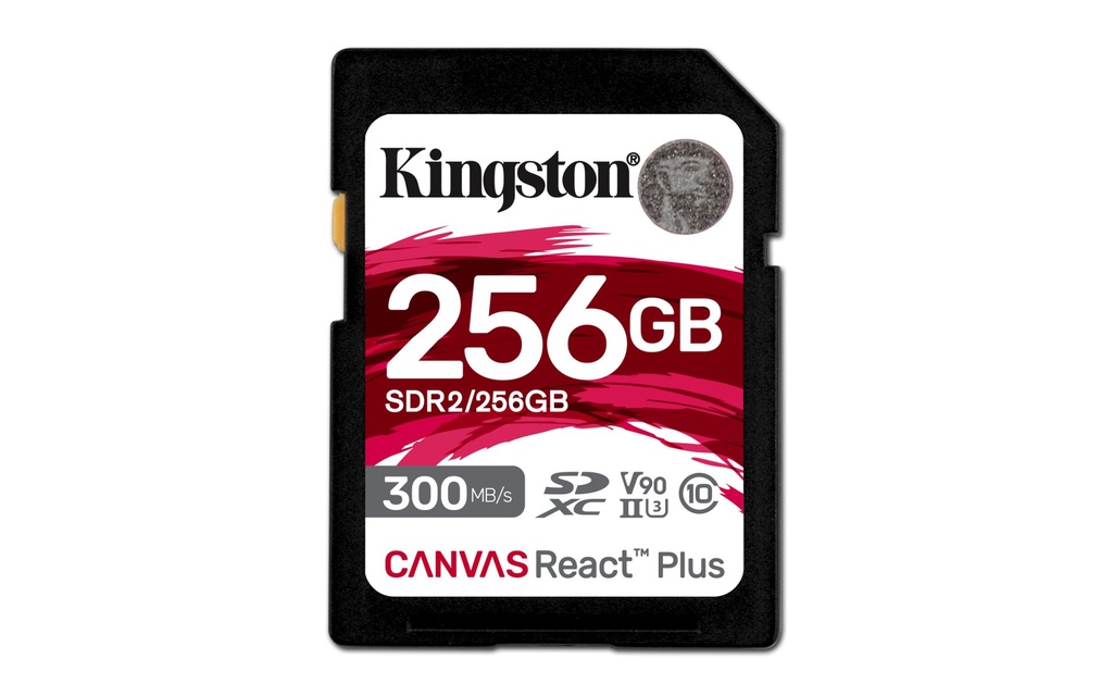 [SDR2/256GB] Kingston Technology 256GB Canvas React Plus SDXC UHS-II 300R/260W U3 V90 for Full HD/4K/8K