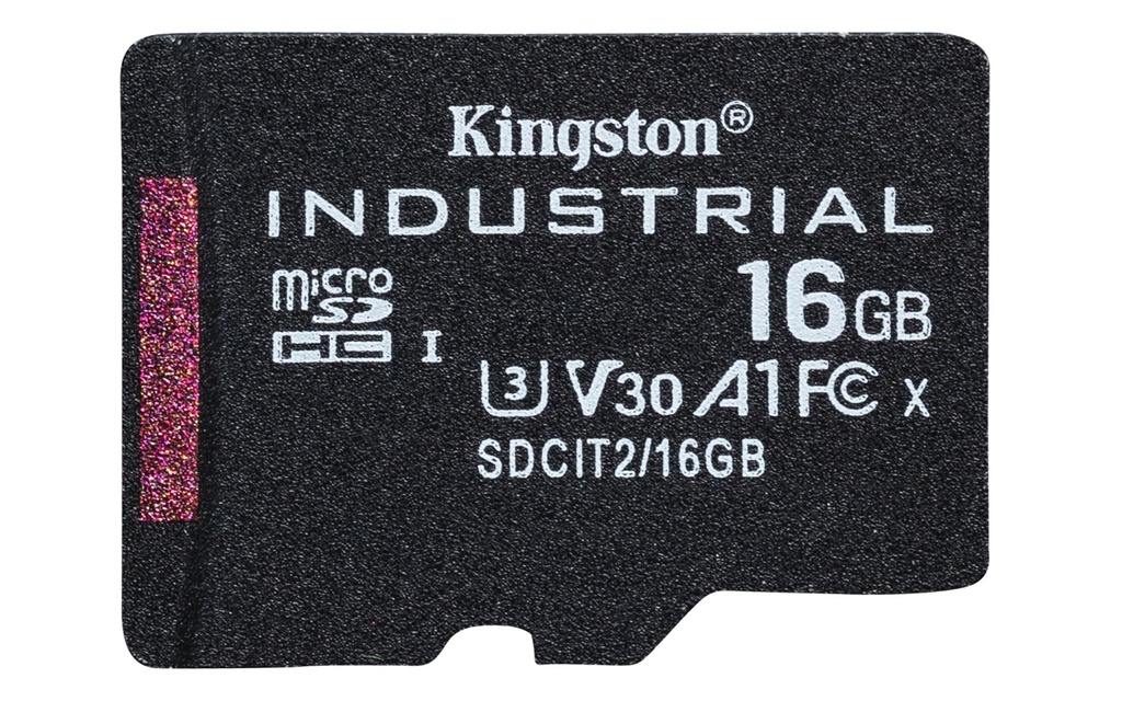 [SDCIT2/16GBSP] Kingston Technology Scheda microSDHC Industriale 16GB C10 A1 pSLC Confezione Singola senza Adattatore