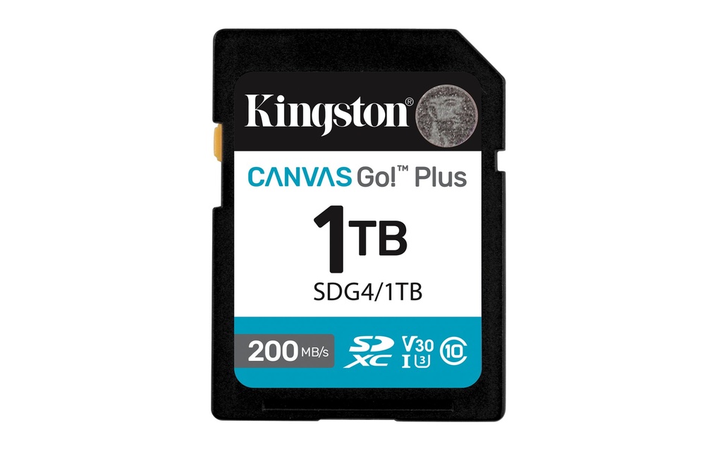 [SDG4/1TB] Kingston Technology Canvas Go! Plus 1TB SDXC Canvas Go Plus Gen4 200MB/s C10 UHS-I U3 V30