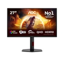 AOC G4 Q27G4ZDR computer monitor 67.3 cm (26.5") 2560 x 1440 pixels Quad HD QD-OLED Black, Red