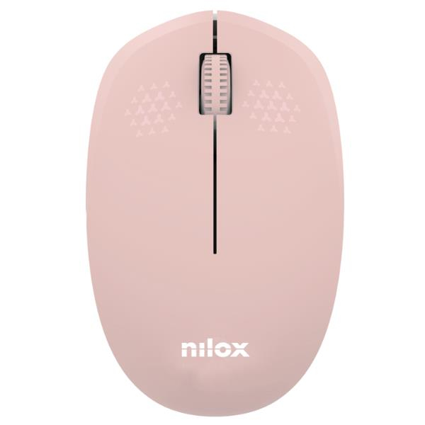 [NXMOWI4014] Nilox Mouse wireless, 1000 DPI, 3 pulsanti, rosa