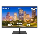 Nilox MONITOR 24 IPS 120 HZ HDMI Y DP Monitor PC 61 cm (24") 1920 x 1080 Pixel Full HD Nero